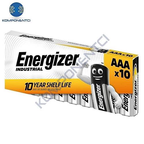 Energizer Endüstriyel Alkalin AAA İnce Kalem Pil 10'lu