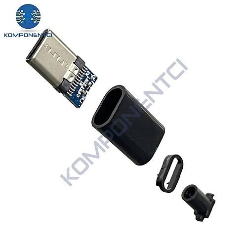 IC-266B-1 Kapaklı Type-C Erkek Soket Type-C Konnektör