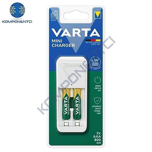 Varta 57656 Mini Pil Şarj Cihazı 2x800mAh (Pilli)