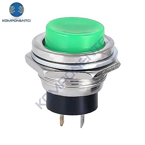 IC-180 Buton Ø16mm DS-212 Yeşil