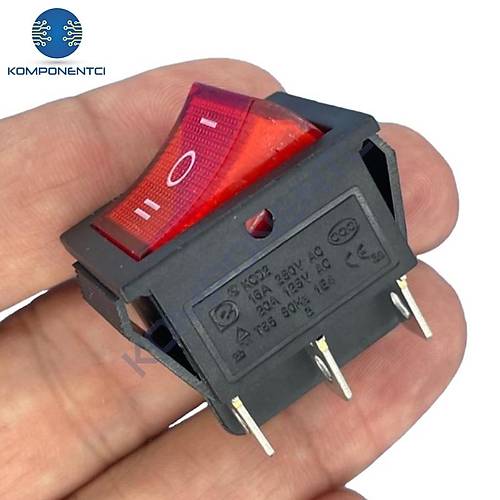 IC-105 Geniş Işıklı Anahtar 6P On-Off-On