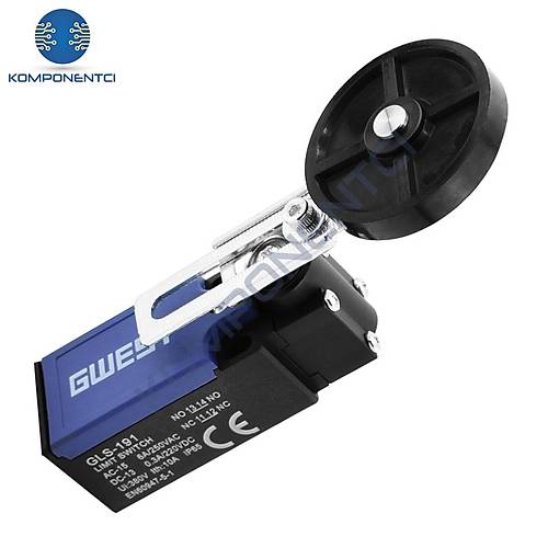 Gwest GLS-191R Ayarlanabilir Kauçuk Makaralı Resetli Limit Switch