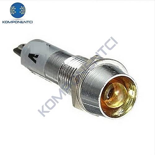 IC-225 8mm Sinyal Lambası Metal 24V Sarı