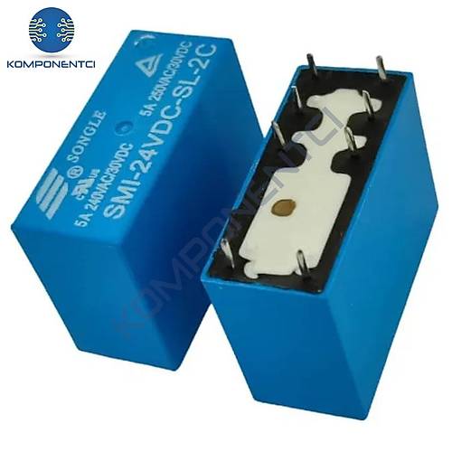Songle SMI-24VDC-SL-2C 5A 24V 8 Pin Çift Kontak (HLE3)