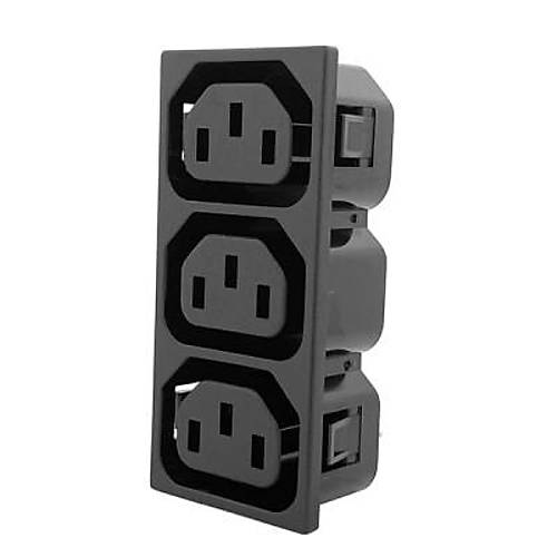 742W-3P 3'lü Dişi Power Soketi 15A 250V