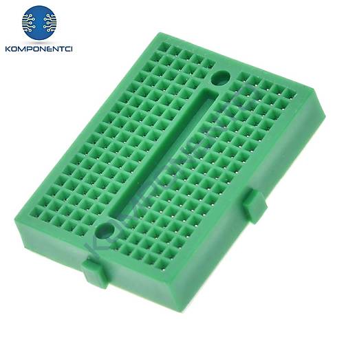 Mini Breadboard Yapışkanlı 170 Pin Yeşil
