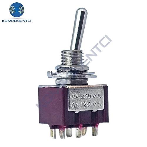 IC-144A Toggle Switch On-Off (Kaliteli) Ø6mm MTS-202