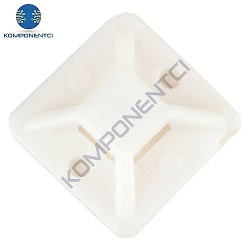 Gwest HW-4A 28x28mm Yapışkan Kroşe Beyaz 100 Adet