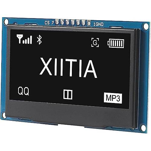 2.42 İnç VER 4.1 128x64 SSD1309 7 Pinli SPI/I2C OLED LCD Ekran Modülü