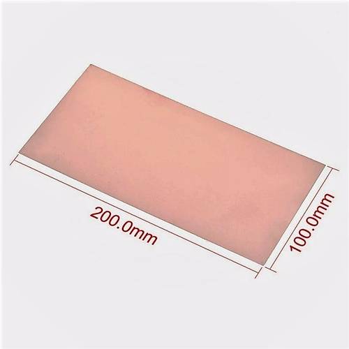 10x20 Bakır Plaket 100x200mm