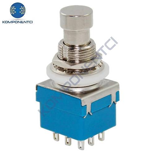 IC-148J-9 Pedal Switch Kalıcılı 9P Ø12mm PBS-24-302