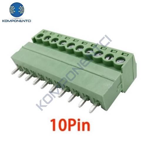 10 Pin 3.81mm Geçmeli 180C Takım Klemens
