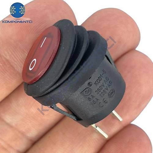 IC-133W Su Geçirmez Yuvarlak Işıksız Anahtar On-Off 2P