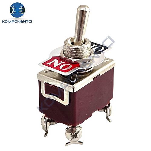 IC-156A Büyük Boy Toggle Switch Yaylı 15A 12mm 4P Vidalı Mom-Off