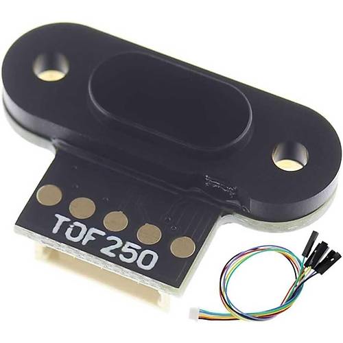 TOF250 UART I2C ToF Uçuş Süresi Lazer Menzil Mesafe Sensörü Modülü