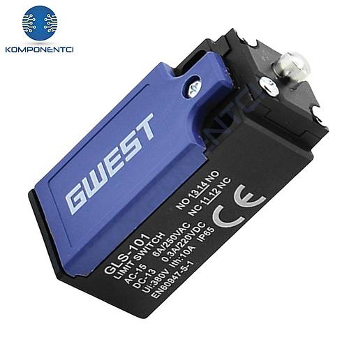 Gwest GLS-101 Kısa Dikey Metal Pim Limit Switch 1NO + 1NC