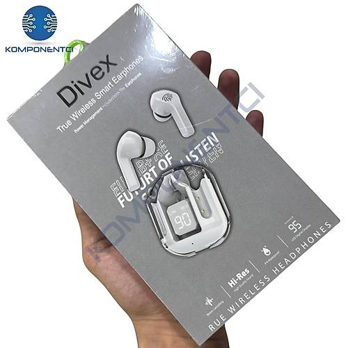 Divex Kablosuz Akıllı Bluetooth Kulaklık Hi-fi Kalite Beyaz DB-526