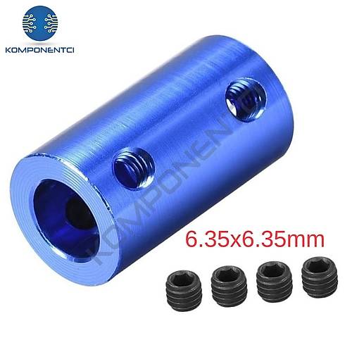 6.35x6.35mm Sabit Kaplin Şaft 3D Printer Yazıcı
