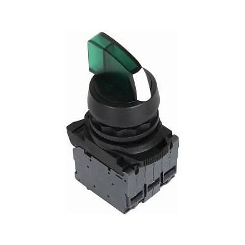 ISP-AK123B5 24V Yeşil Led Işıklı Mandal Buton