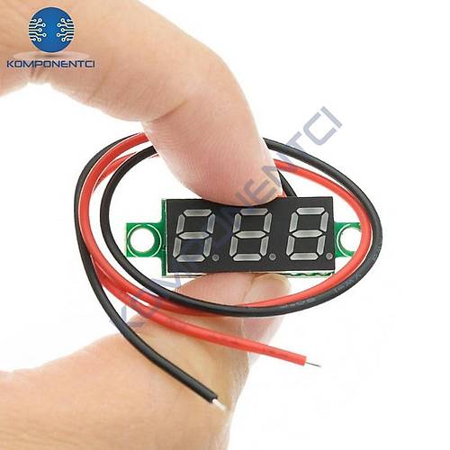 0.28'' Dijital Mini Voltmetre Dc 0V 100V Gerilim Voltaj Ölçer