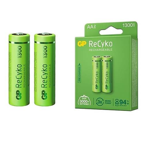 GP GP130AAHCE-2EB2 1300 mAh Şarjlı AA Kalem Pil