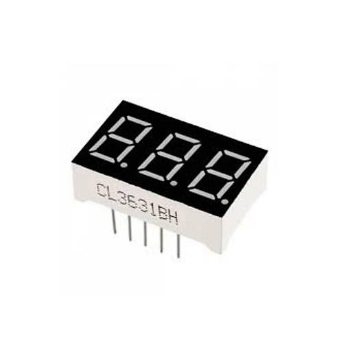 3 Haneli 0.36 Kırmızı 7 Segment Display (Common Anode)