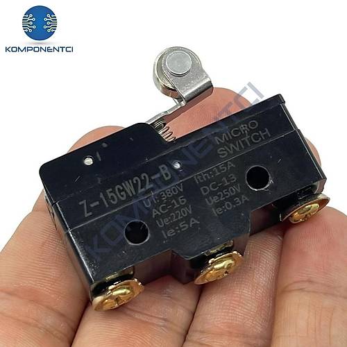 LMZ15-GW22-B Kısa Makaralı Mikro Switch