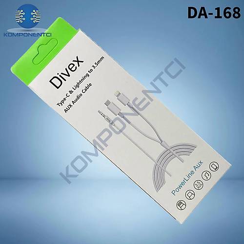 Divex Type-C - Lightning to 3.5mm Aux Stereo Kablo DA-168
