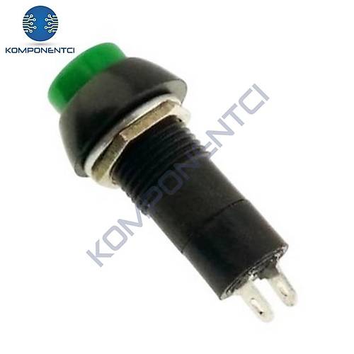 IC-185A Buton Ø12mm Kalıcılı Yeşil