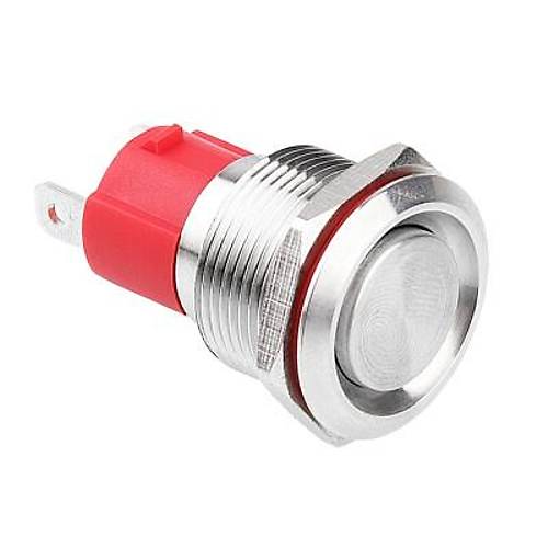 WD19D-P1Z 19mm Düz Anahtarlı Metal Buton