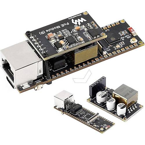 Waveshare ESP32-S3 PoE ETH Ethernet Geliştirme Kartı - Wi-Fi, Bluetooth ve PoE Modülü Dahil