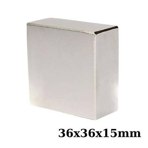 36x36x15mm Neodyum Güçlü Mıknatıs - Neodim Magnet