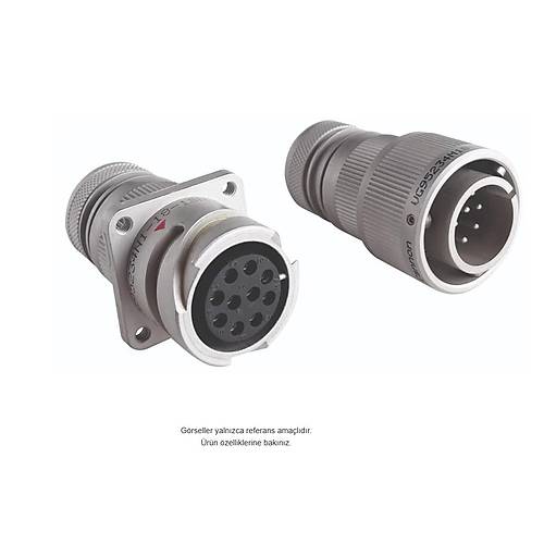 ITT Cannon CA3106E24-10S-B-15 MIL-C-5015 Tip Dairesel Kablo Tipi Konnektör