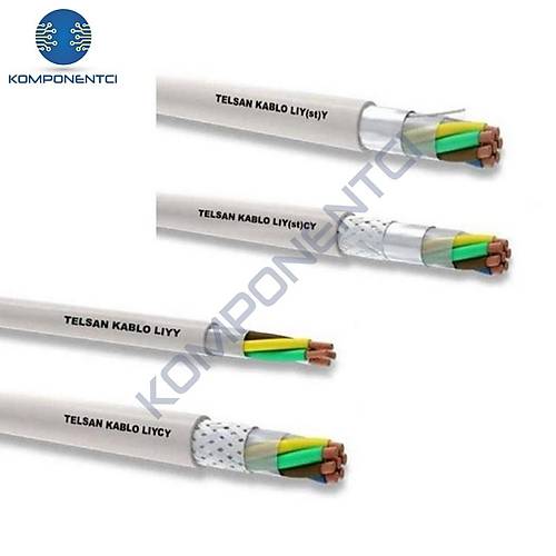 2 x 0.50mm Sinyal Kontrol Kablosu 1m LIYCY