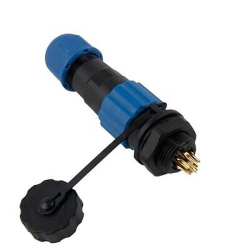 SD13 9 Pin 13mm Su Geçirmez Konnektör Takımı - Panel Tipi