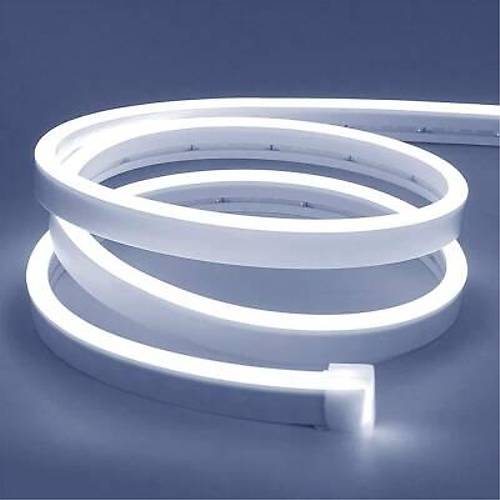 12V Esnek Neon Şerit Led 5 Metre - Beyaz