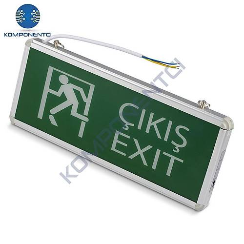 Noas 3W Çift Yönlü Exit Led Acil Çıkış Armatürü