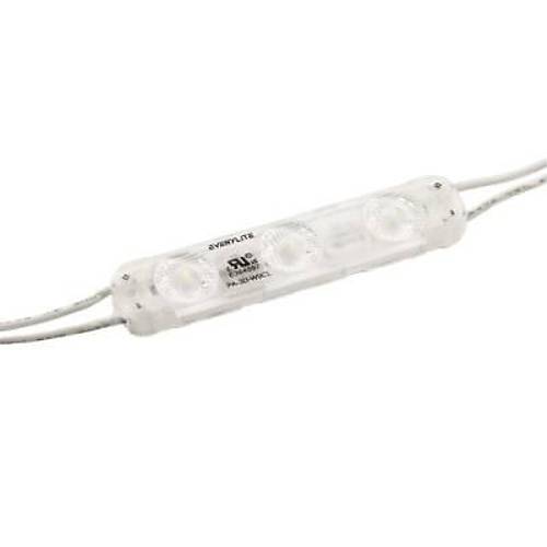 Everylite 3'lü Mercekli Modül Led Yapışkansız - Beyaz 12v