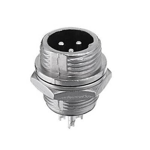 Mike Konnektör 3-Pin 12mm - Erkek