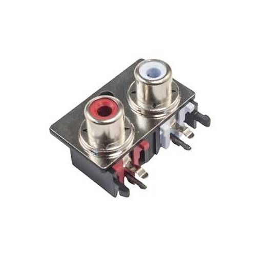 SCP662B 3.5mm Stereo RCA Jack Dişi - PCB Tip