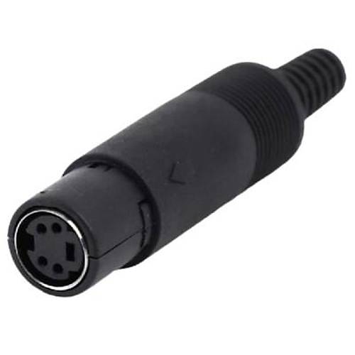 4 Pin Dişi Mini DIN Konnektör