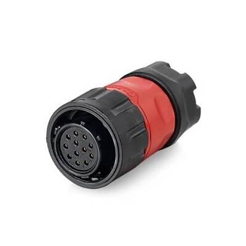 YM-20-J12PE-02-001 12-Pin Su Geçirmez Konnektör - Dişi