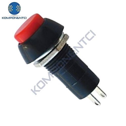 IC-185A Buton Ø12mm Kalıcılı Kırmızı