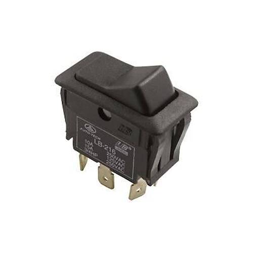 LB-216 On/Off Anahtar 6 Pin - Siyah