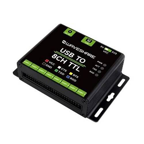Endüstriyel USB'den 8 Kanal TTL UART Dönüştürücü