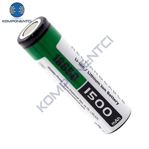 Orion 18650 1500mAh 3.7V Şarj Edilebilir Li-ion Pil