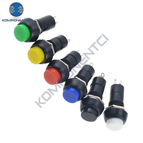 IC-185 Buton Ø12mm Kalıcılı Mavi