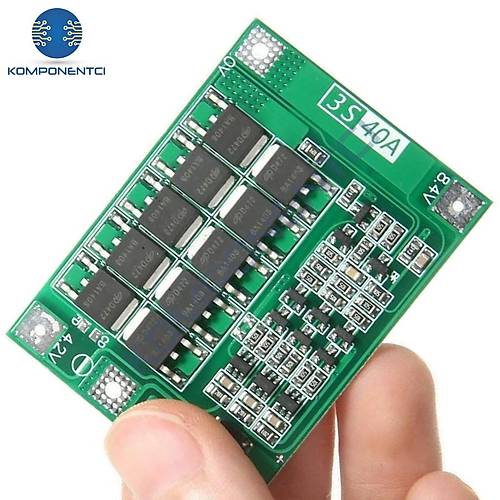 3S 40A BMS 12.6V 18650 Lityum Pil Şarj Koruma Devresi Balanssız