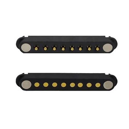 8-Pin 2.54mm Pogo Pin Manyetik Konnektör Takımı
