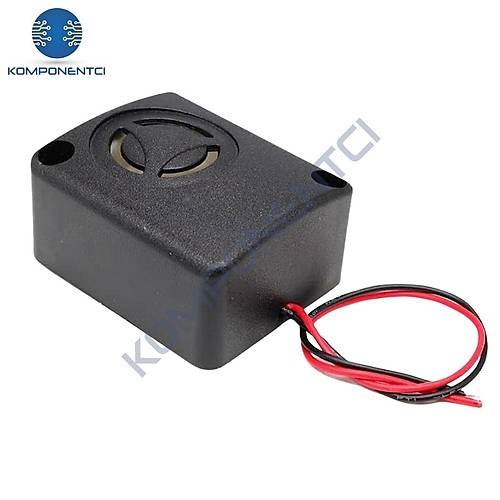IC-221A Buzzer 12V DC Devreli Kablolu Siren Ses